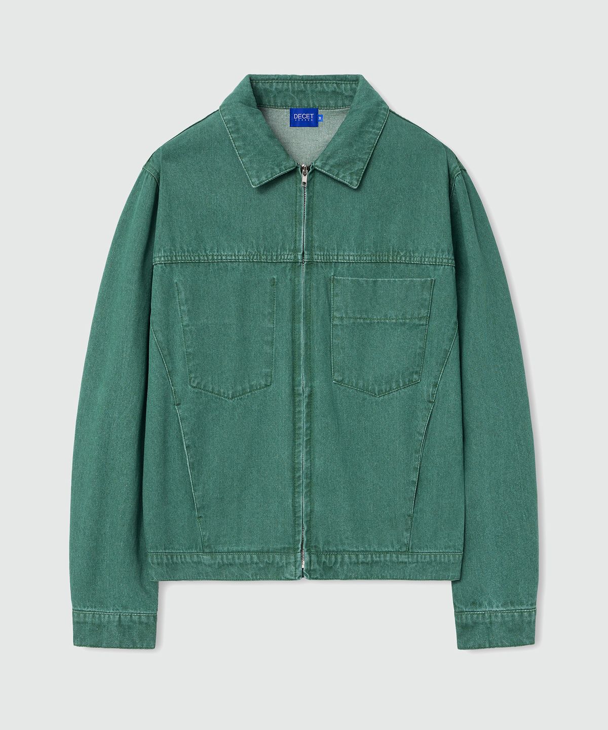 데케트(DECET) Denim Zip Jacket DCJK002Green