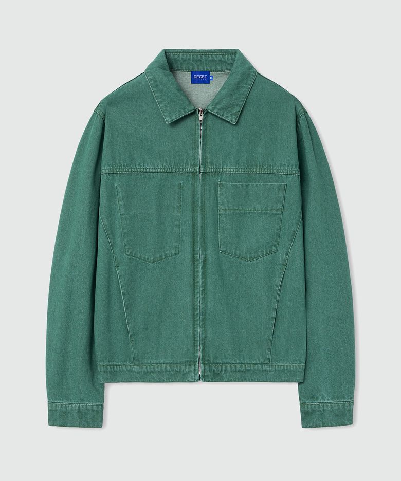 Denim Zip Jacket DCJK002Green