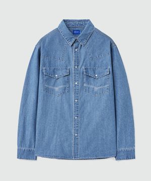 Western Denim Shirts DCSH002LightBlue