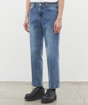 Dawn Cropped Tapered Jeans DCPT001Blue