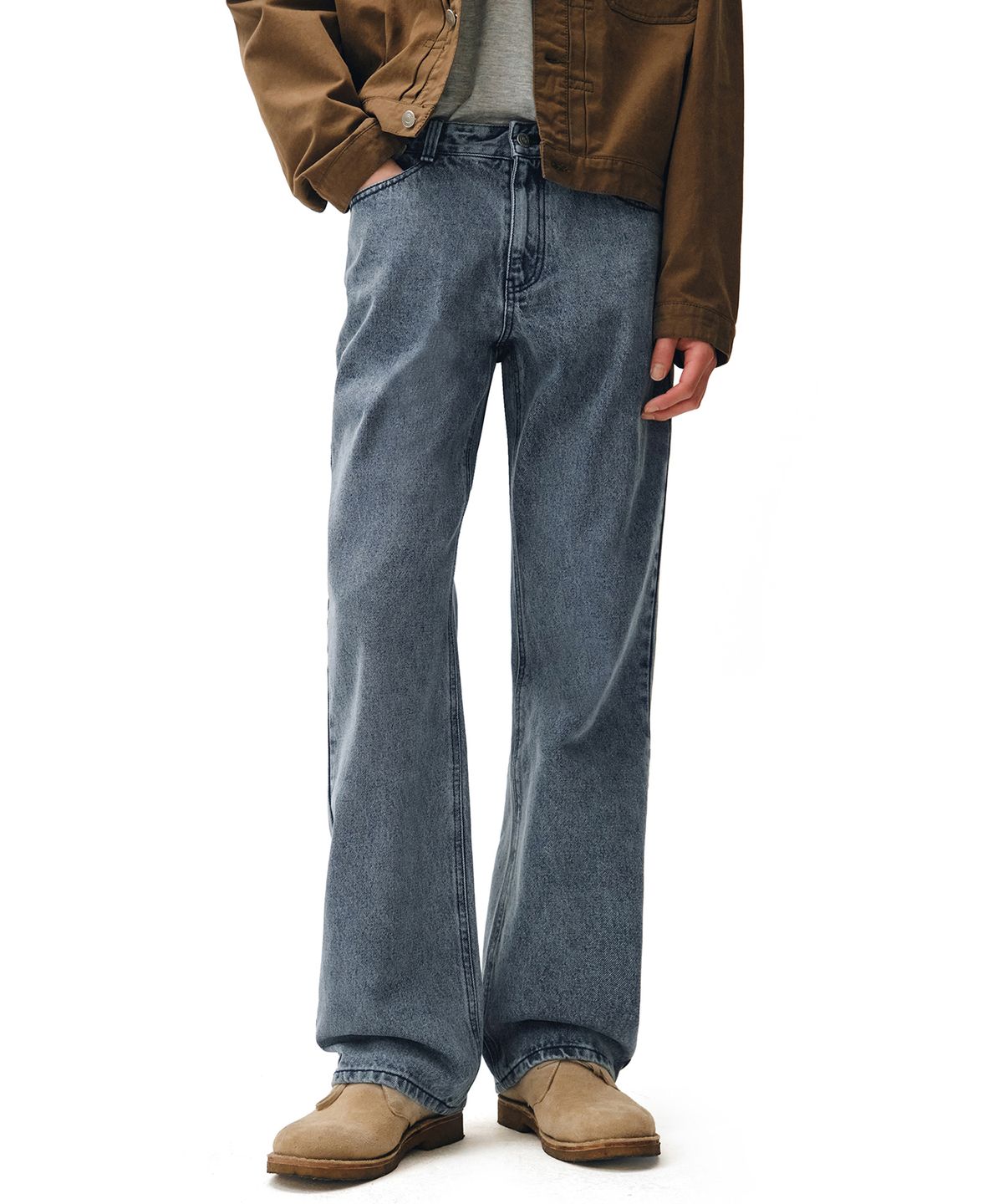 데케트(DECET) Dawn Semi Wide Jeans DCPT002STNGRBlue
