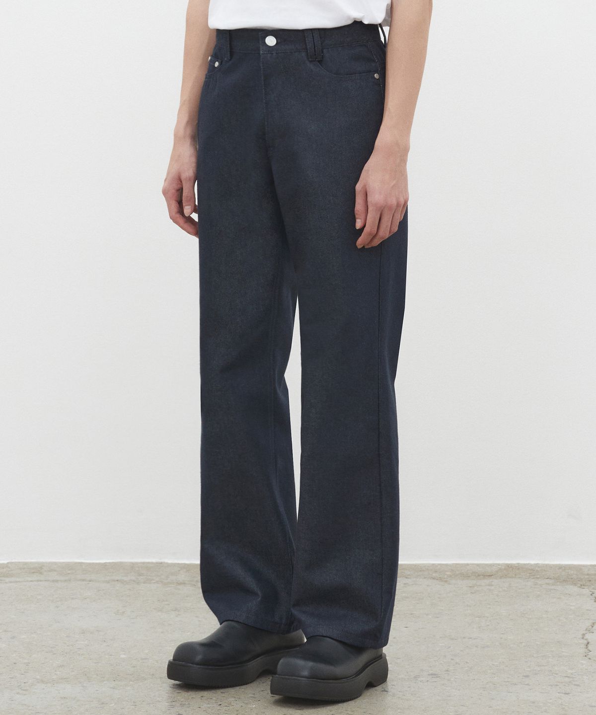 데케트(DECET) Dawn Semi Wide Jeans DCPT002CPIndigo2