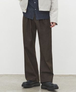 Dawn 2Pleats Wide Jeans DCPT007CPBrown