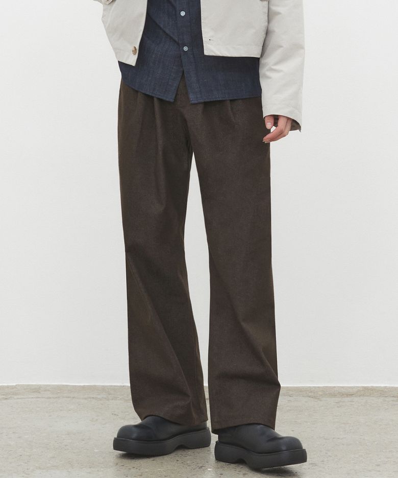 Dawn 2Pleats Wide Jeans DCPT007CPBrown