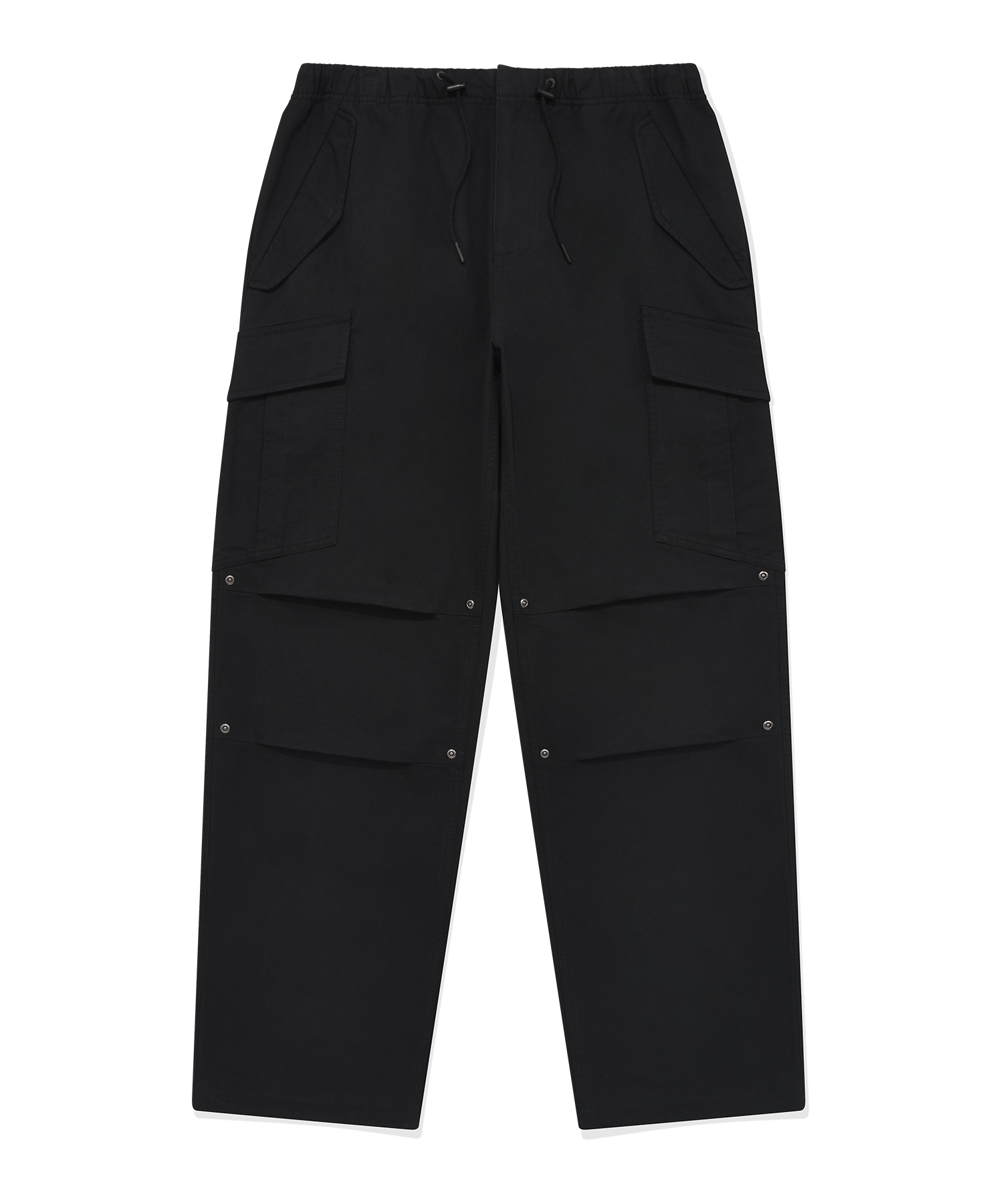 MUSINSA | COVERNAT Wide Parachute Cargo Pants Black