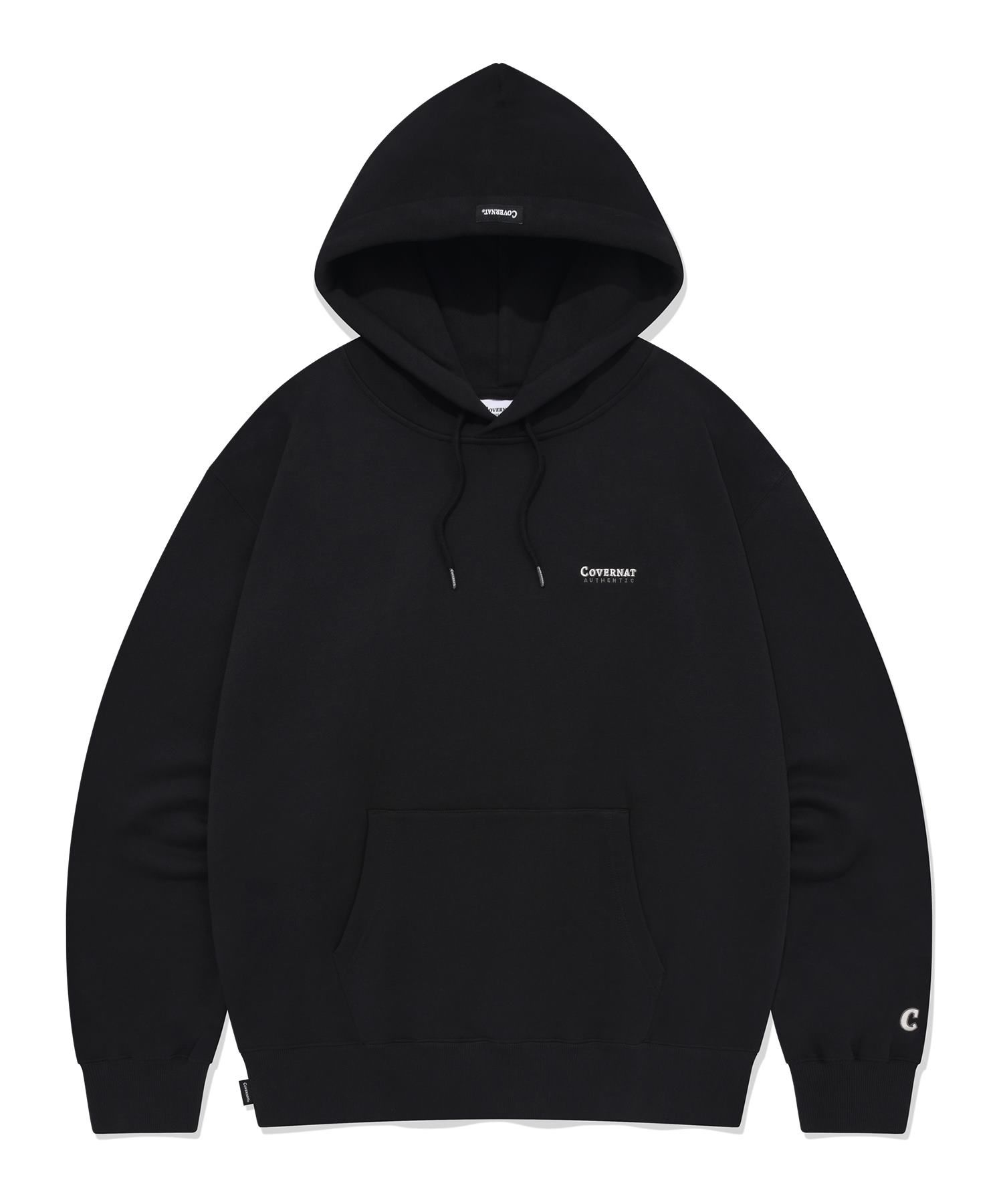 パーカー・フーディ COVERNAT Overfit small authentic logo hoodie black MUSINSA | COVERNAT Small Authentic Hoodie Black
