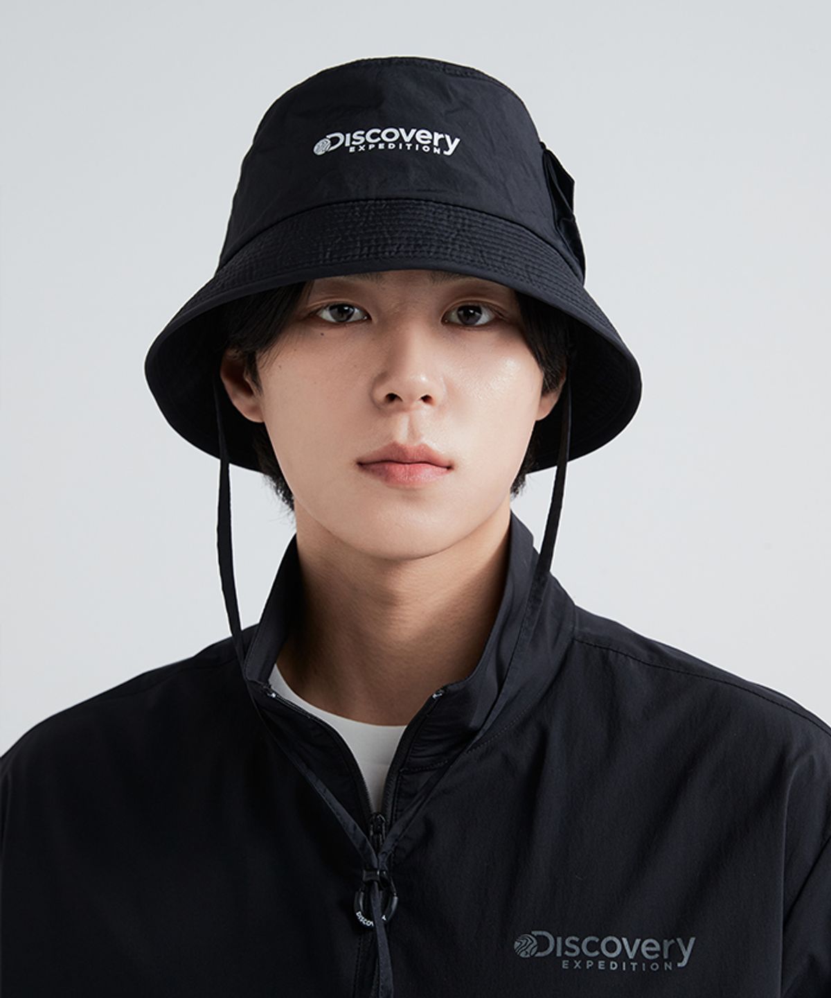 디스커버리 익스페디션(DISCOVERY EXPEDITION) 아웃도어 포켓 버킷햇 (BLACK)