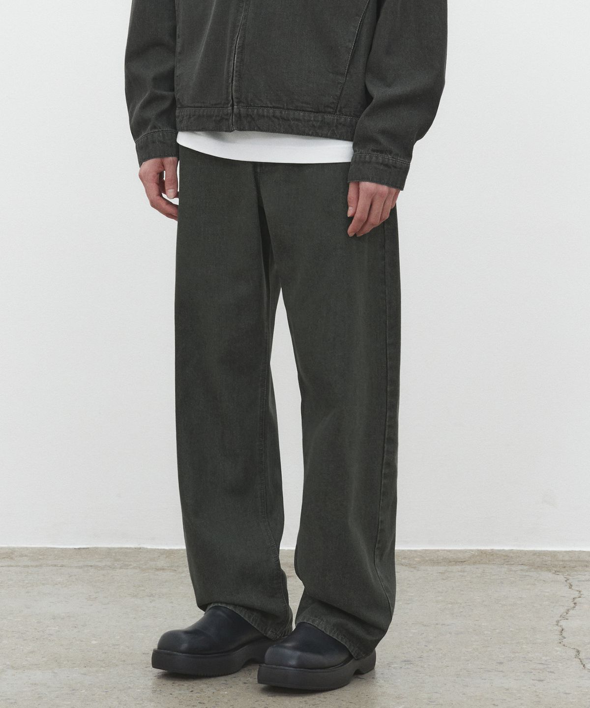 데케트(DECET) Mid Rise Wide Jeans DCPT027DKhaki