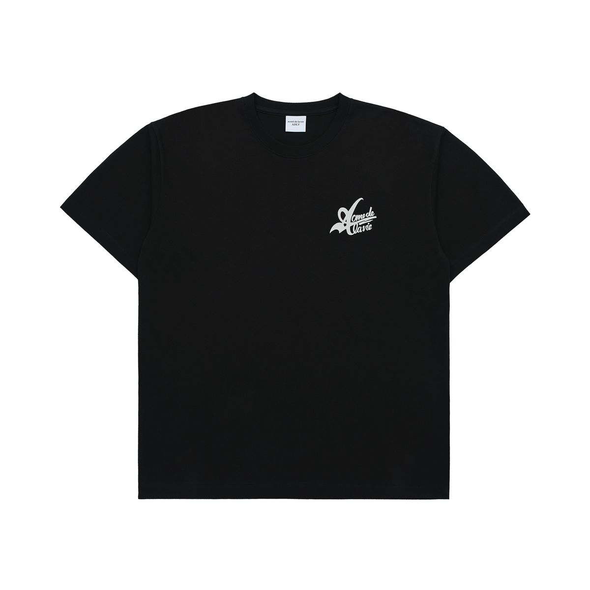 아크메드라비(ACME DE LA VIE) BIG LOGO 2 PRINTING SHORT SLEEVE T-SHIRT BLACK