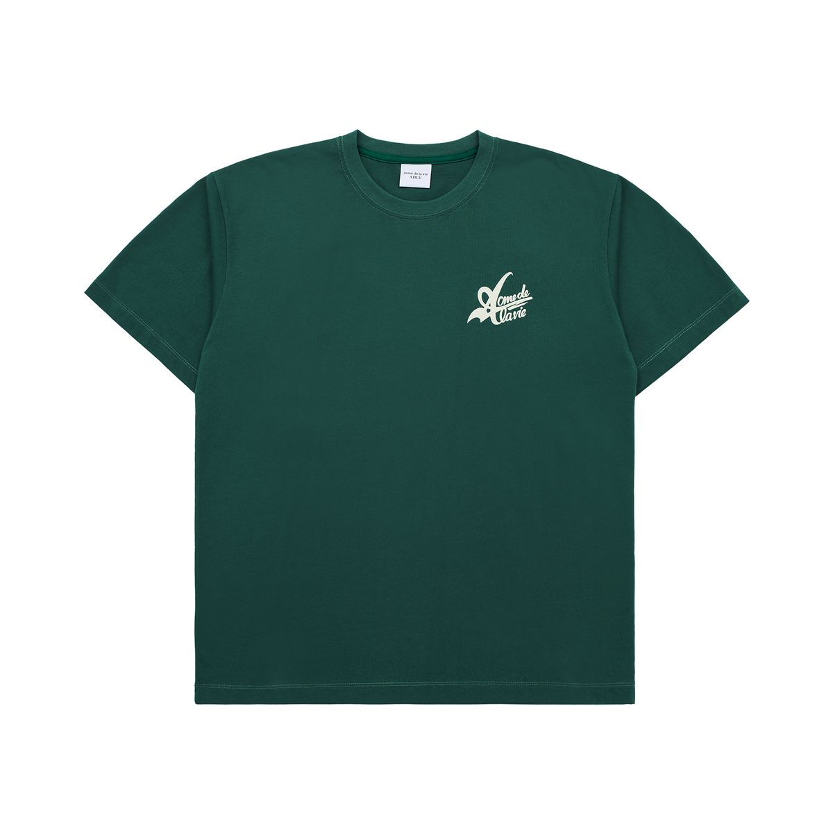 아크메드라비(ACME DE LA VIE) BIG LOGO 2 PRINTING SHORT SLEEVE T-SHIRT DEEP GREEN