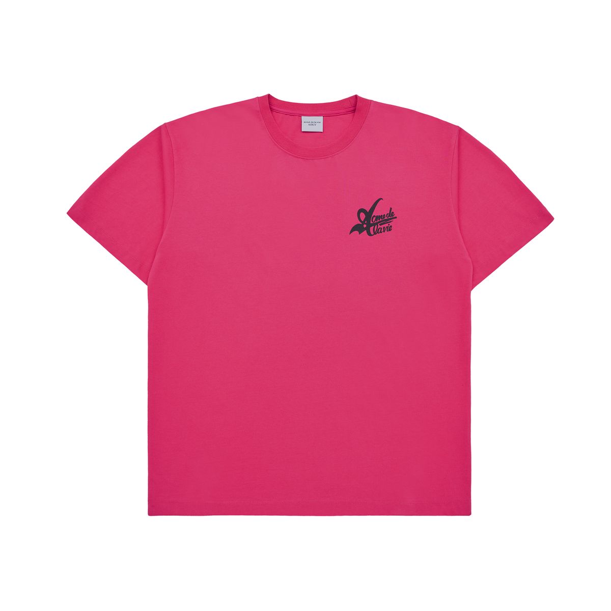 아크메드라비(ACME DE LA VIE) BIG LOGO 2 PRINTING SHORT SLEEVE T-SHIRT PINK