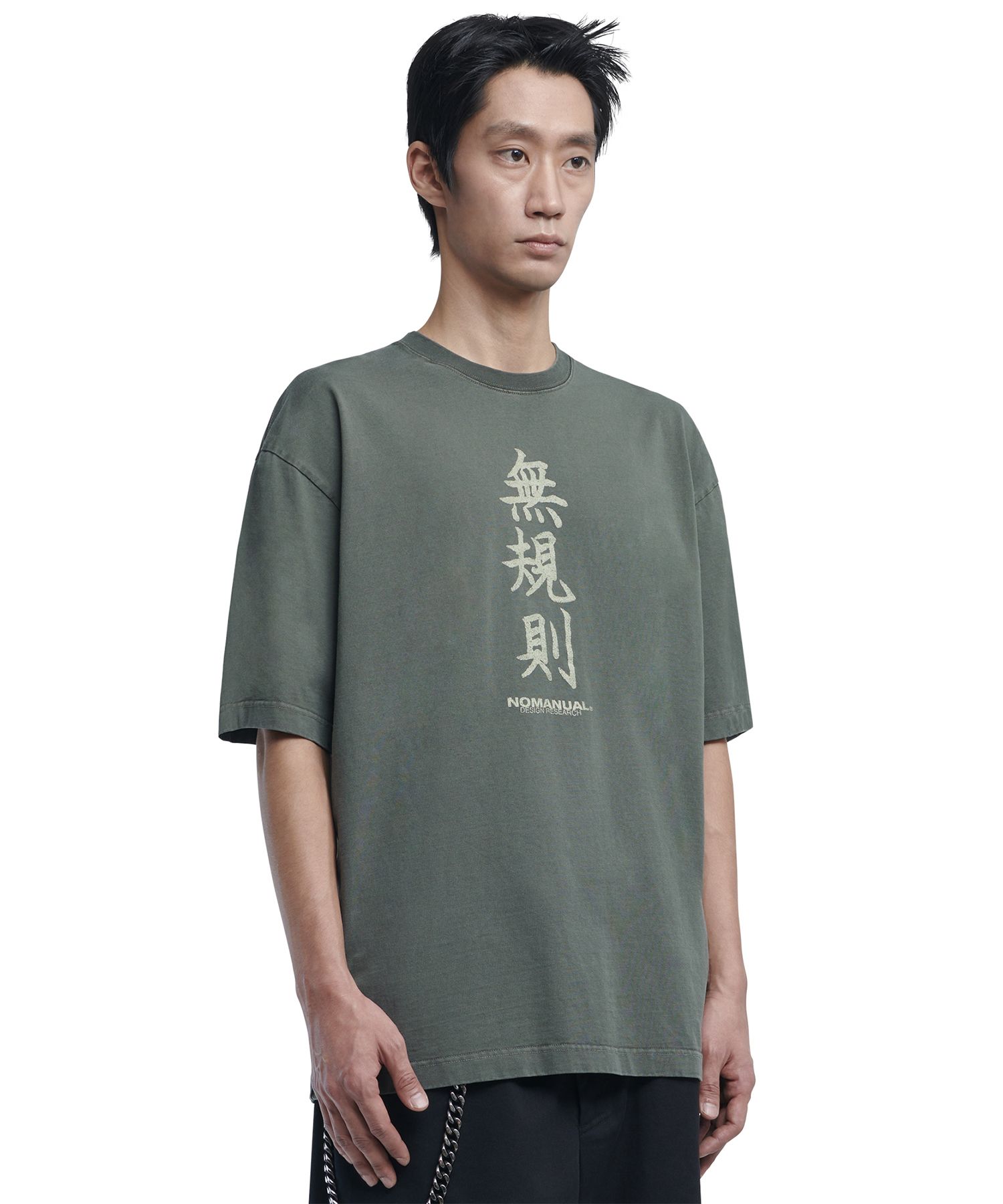 MUSINSA | NOMANUAL NR T-SHIRT - KHAKI
