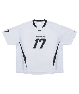 17 MESH BLOCK FOOTBALL JERSEY - WHITE