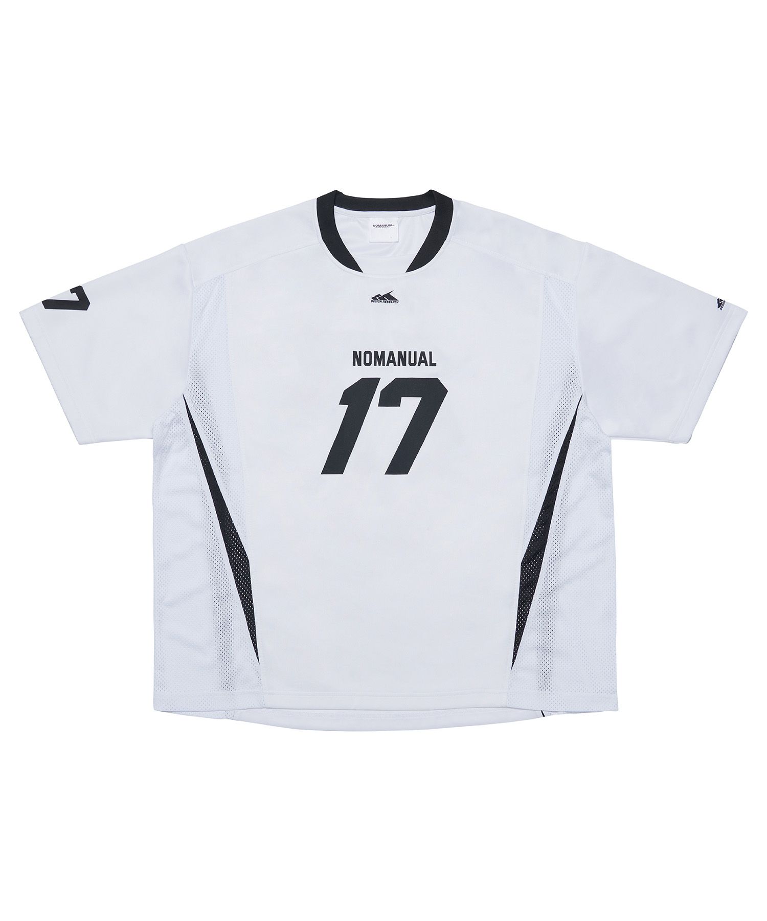 【韓国NOMANUAL ノーマニュアル】17 MESH BLOCK FOOTBALL JERSEY 17 MESH BLOCK FOOTBALL JERSEY - BLACK - nomanual