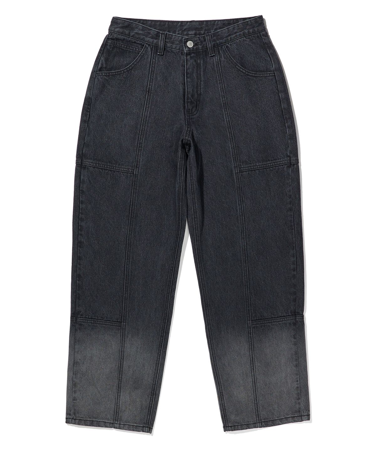 브라운브레스(BROWNBREATH) SPRD LINE DYING JEAN - BLACK
