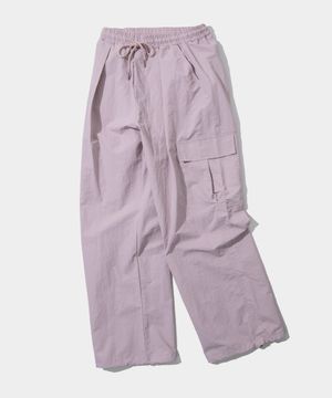 포켓 카고 나일론 투웨이 스트링 밴딩 팬츠 [핑크]