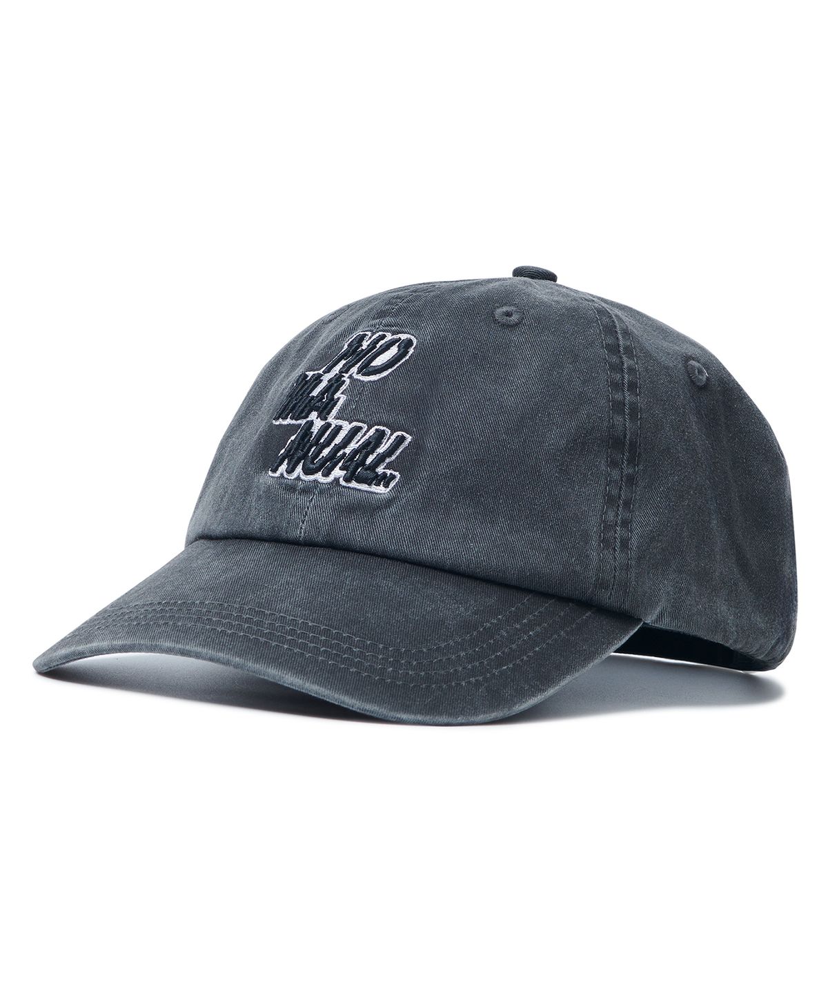 노매뉴얼(NOMANUAL) S.V WASHED BALL CAP - WASHED CHARCOAL