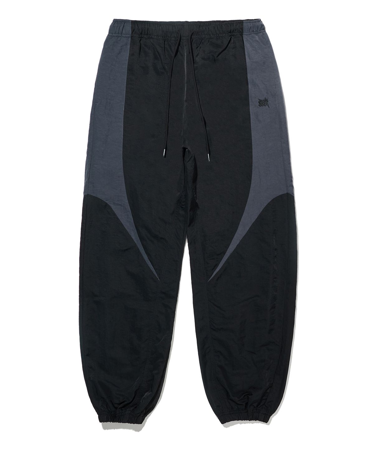 브라운브레스(BROWNBREATH) NYLON LINE PANTS - BLACK