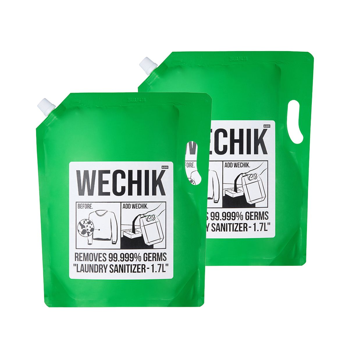 위칙(WECHIK) 고농축 대용량 소독 섬유유연제 리필형 1.7L 2개