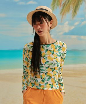 여성 레몬 커버업 래쉬가드 옐로우 RN-CS2E302-YE