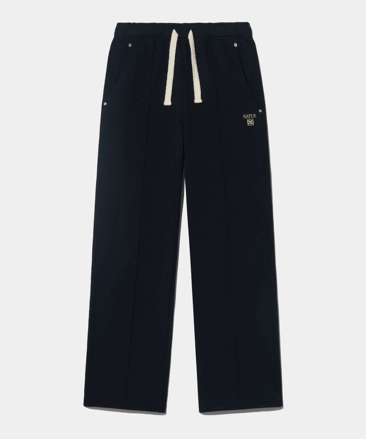 satur SATUR ETNA LOUNGE STRAIGHT SWEATPANTS (CLASSIC BLACK