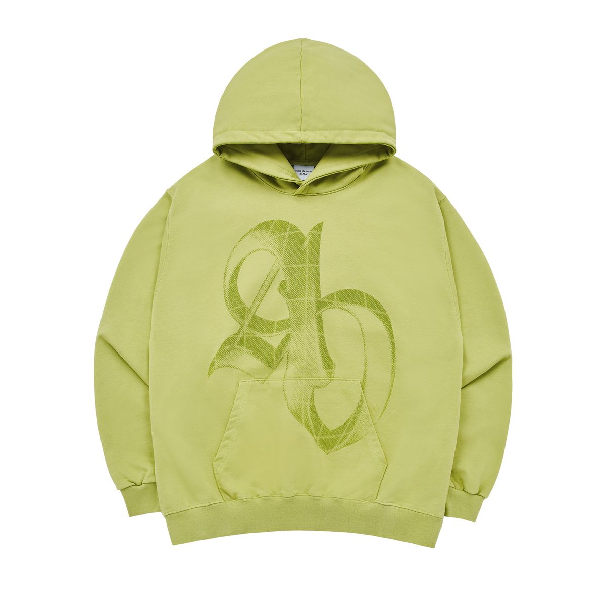 아크메드라비(ACME DE LA VIE) HALFTONE SYMBOL PRINTING HOODIE LIME