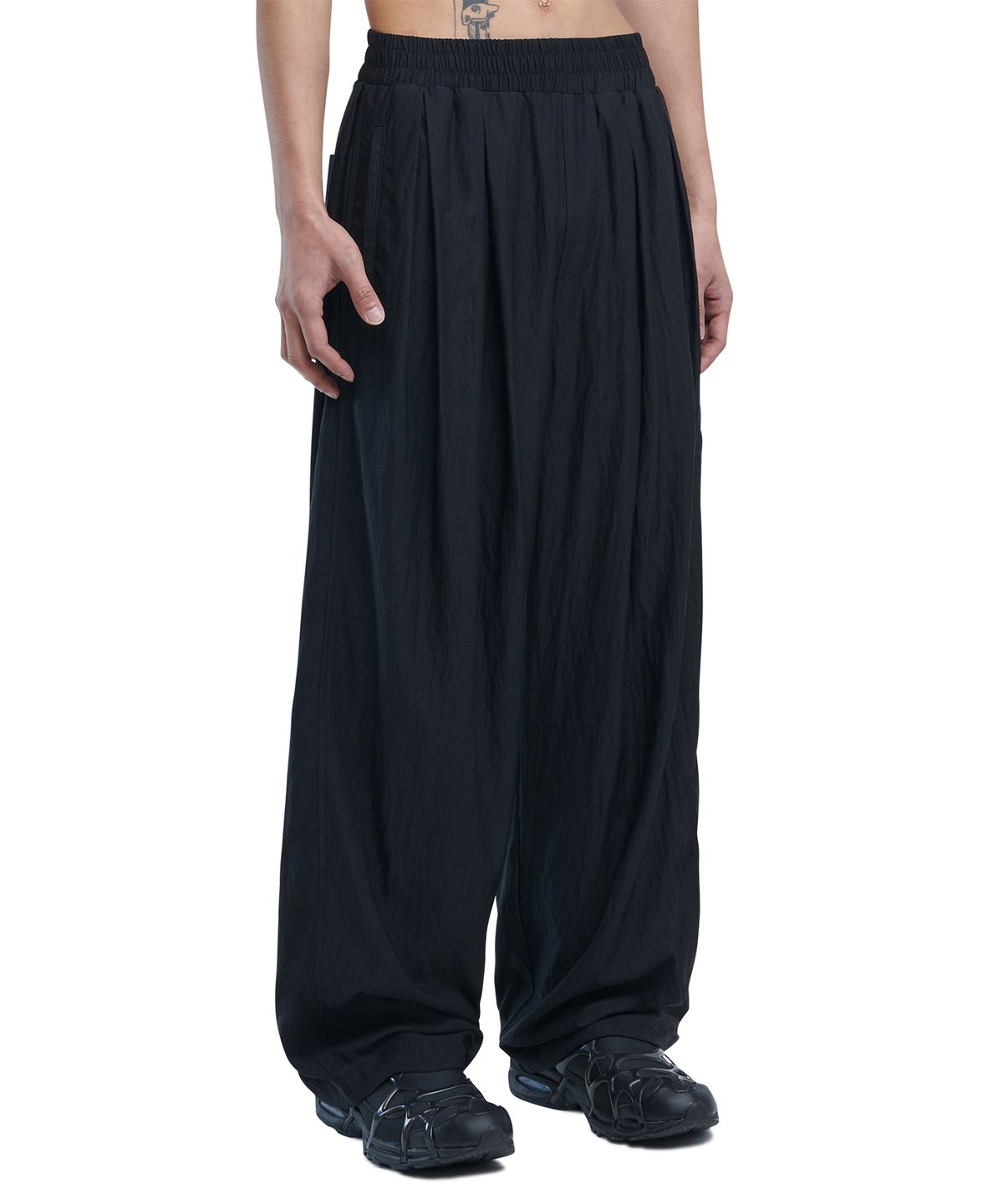 노매뉴얼(NOMANUAL) 3DT NYLON PANTS - BLACK