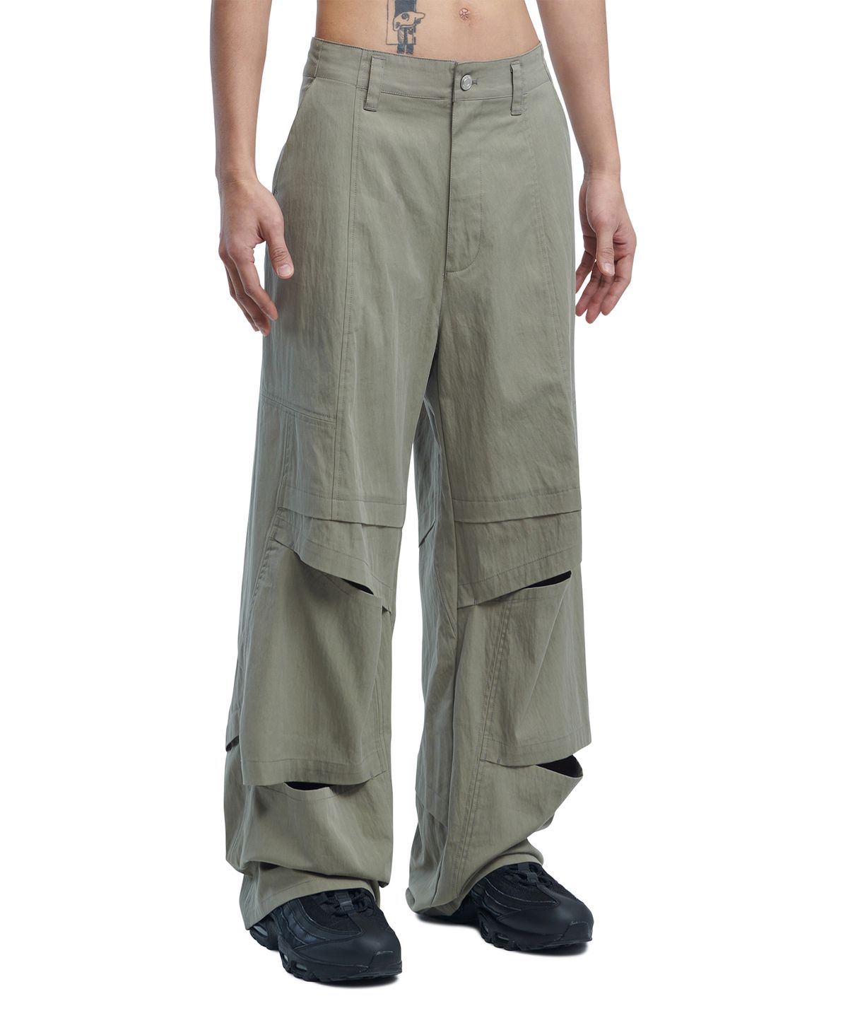 노매뉴얼(NOMANUAL) VENTILATION FIELD PANTS - KHAKI GRAY