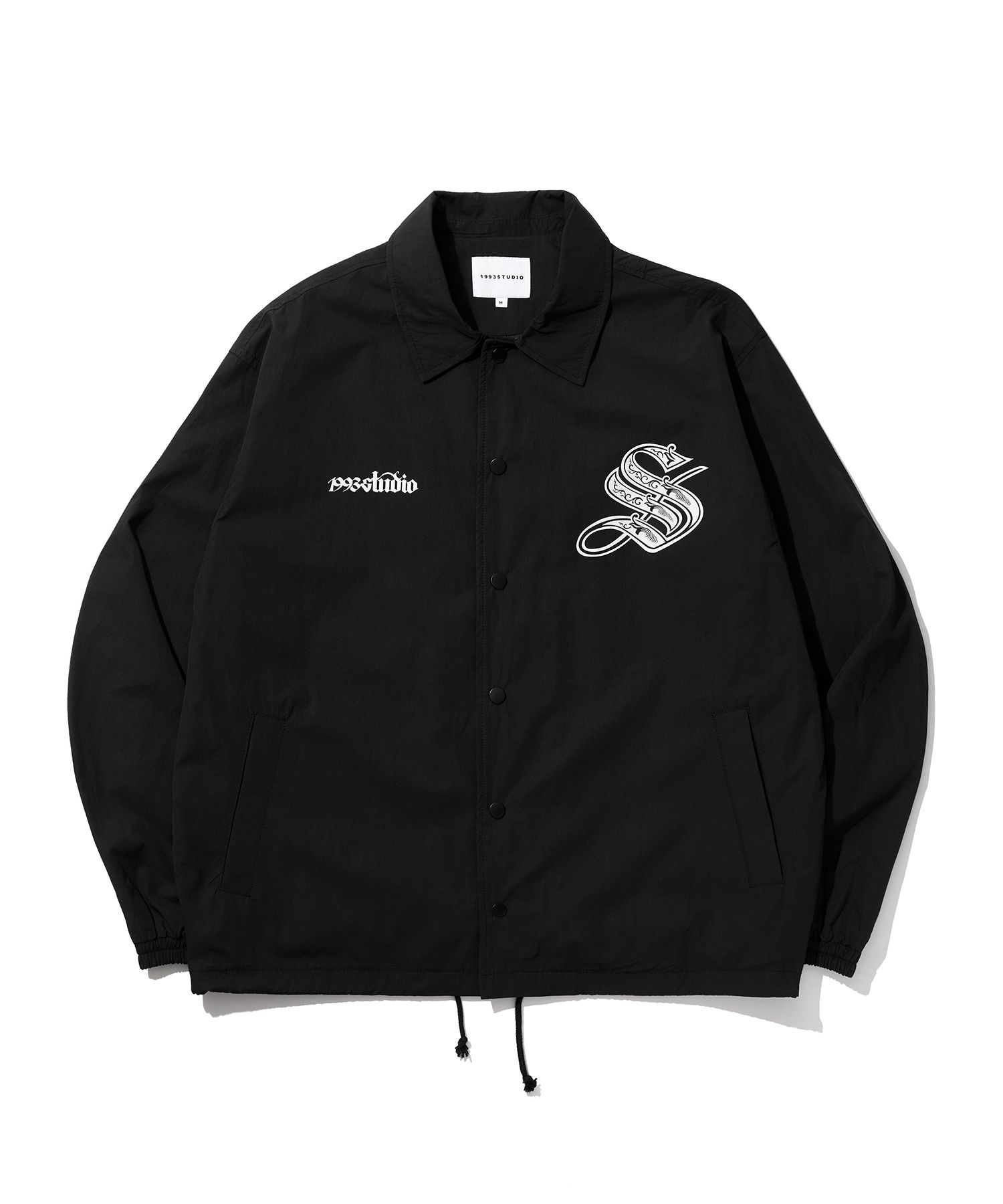 MUSINSA | 1993STUDIO Record Button Coach Jacket_Black