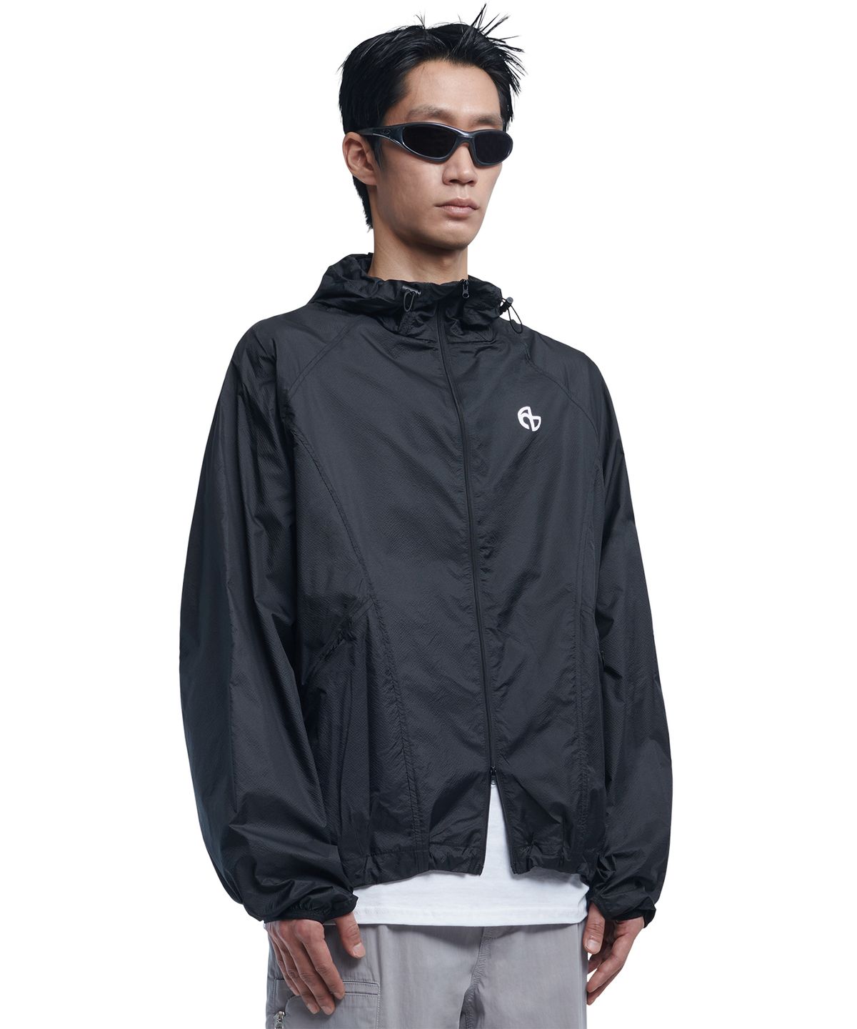 노매뉴얼(NOMANUAL) AETHER NYLON JACKET - BLACK
