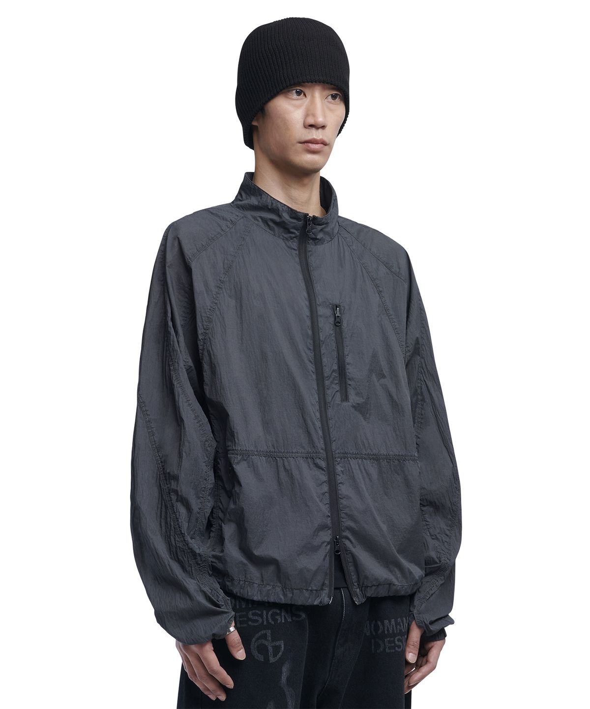 노매뉴얼(NOMANUAL) T.N LIGHT WIND JACKET - CHARCOAL
