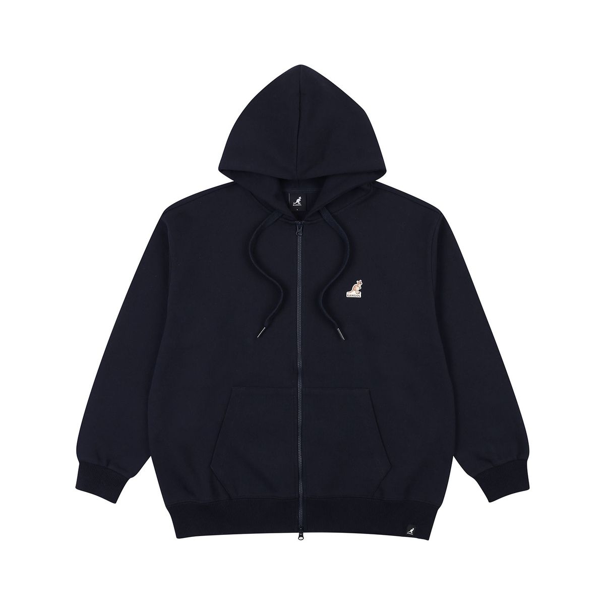 캉골(KANGOL) 로고 패치 집업 5129 네이비