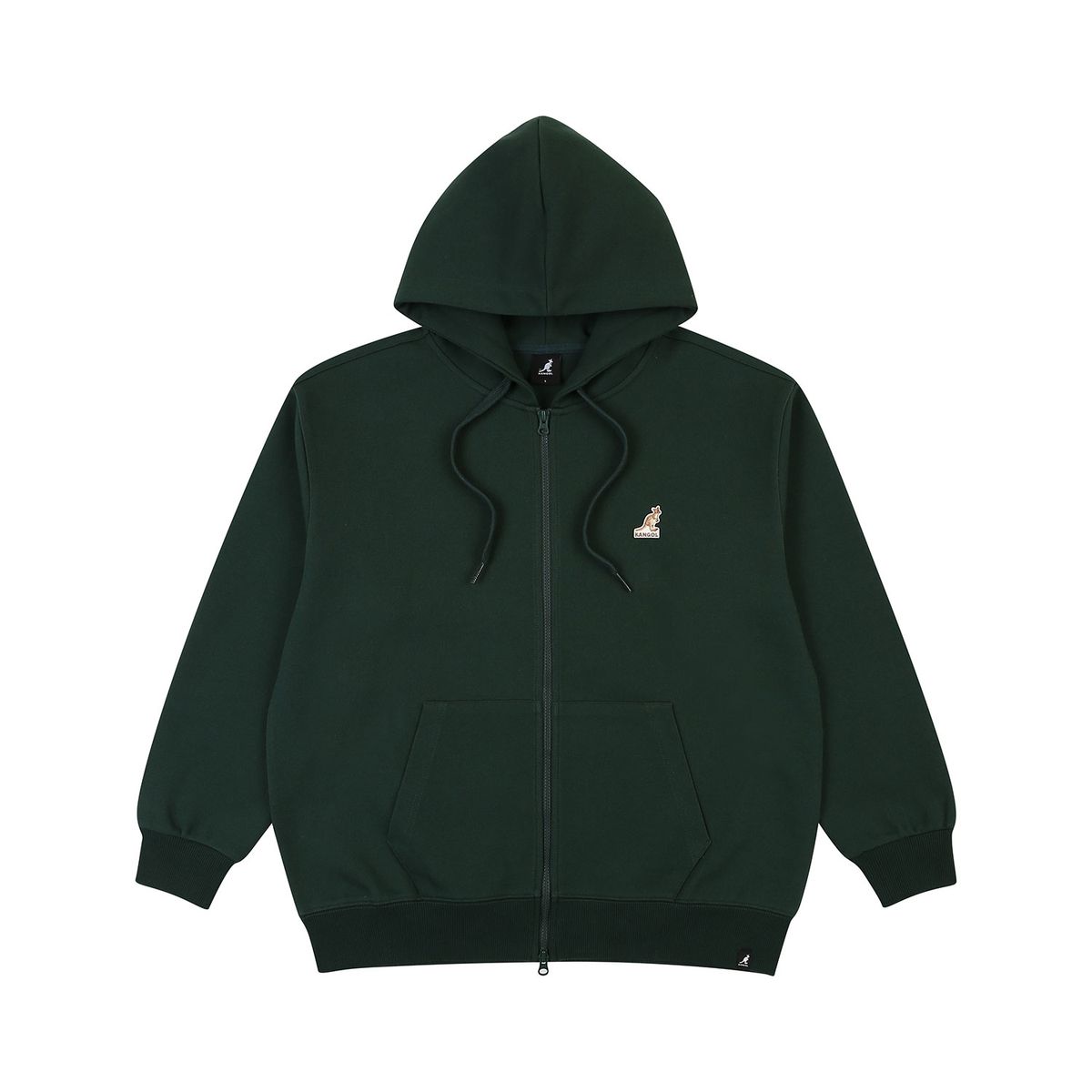 캉골(KANGOL) 로고 패치 집업 5129 그린