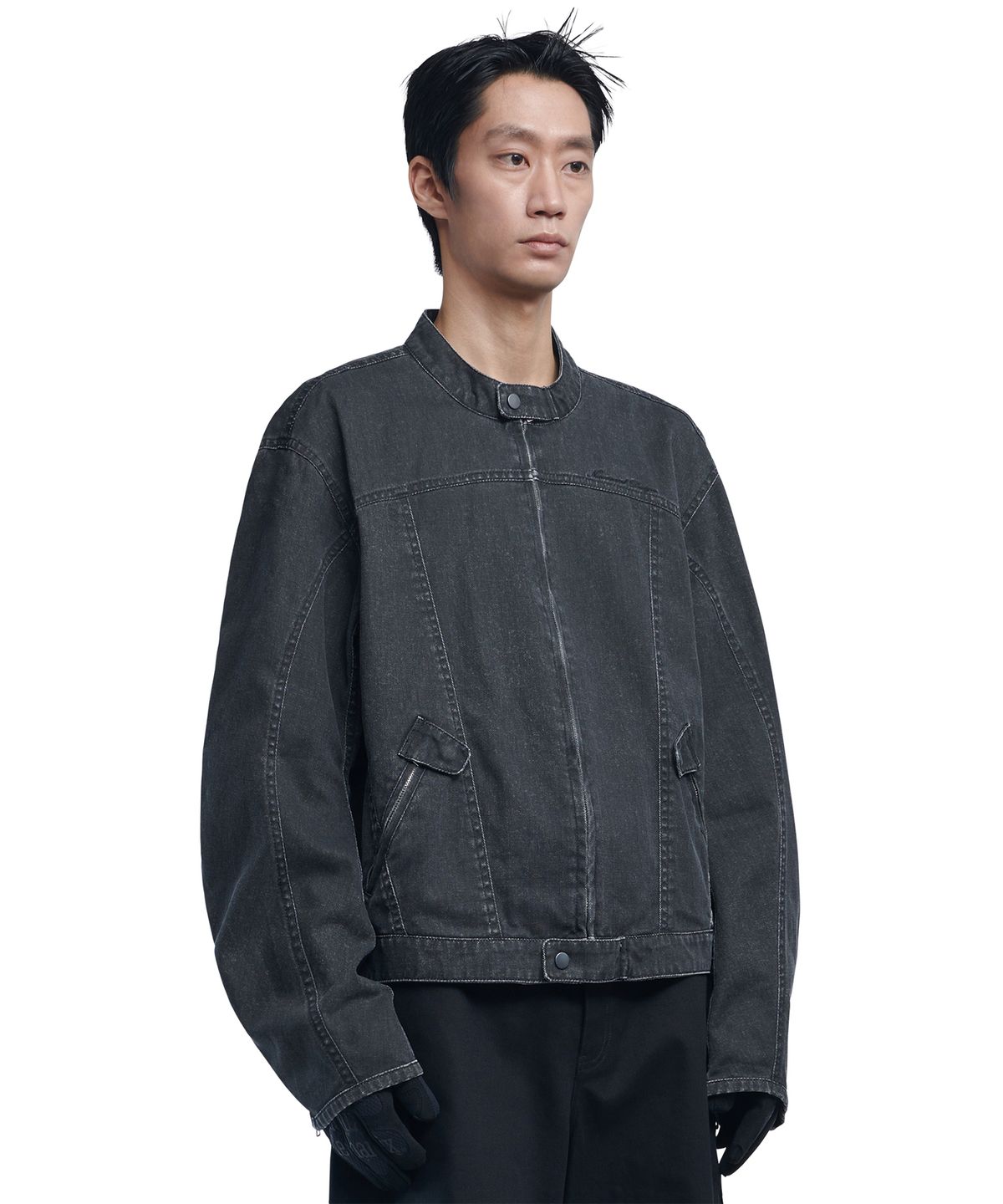 노매뉴얼(NOMANUAL) R.B JACKET - WASHED BLACK