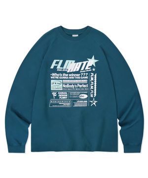 스포츠 레이아웃 롱 슬리브-블루