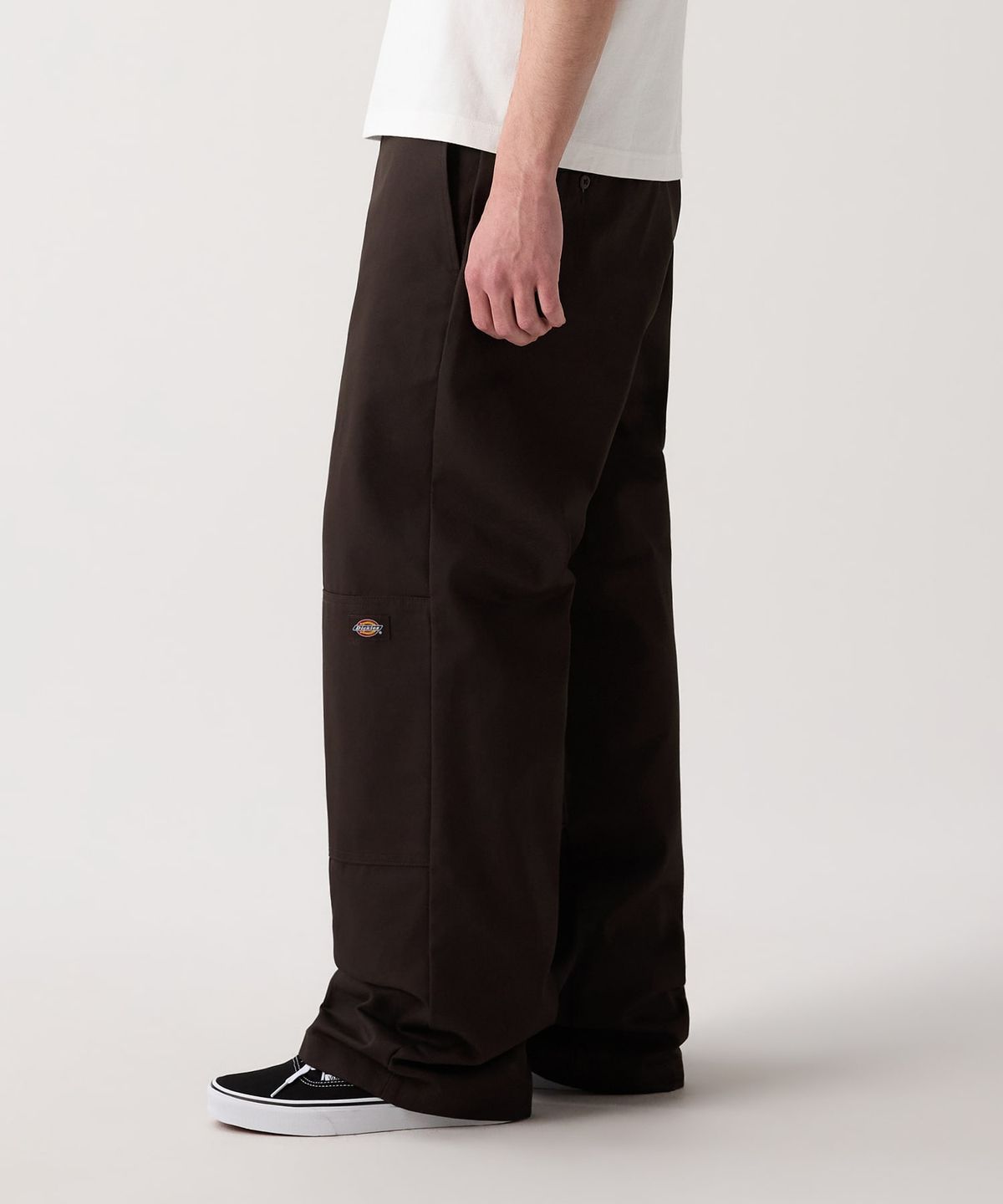 디키즈(DICKIES) 더블니 85283 루즈핏 워크팬츠 Dark Brown