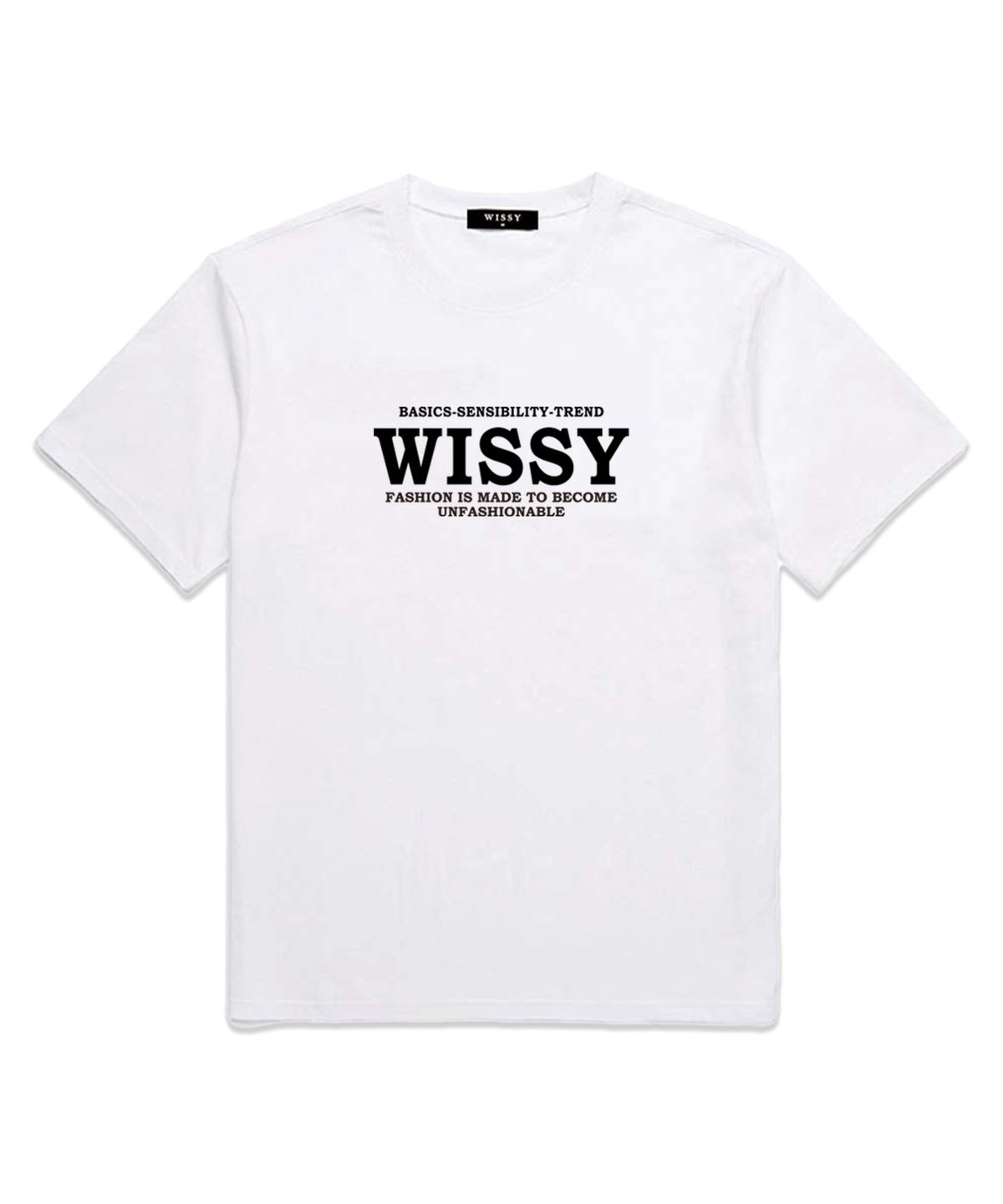 위씨(WISSY) B.S.T LOGO 반팔티셔츠 (WS006) 화이트