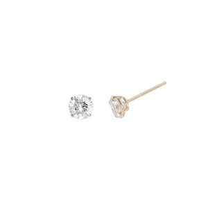 라운드 큐빅 5mm 14k 귀걸이 LPFL1A05G