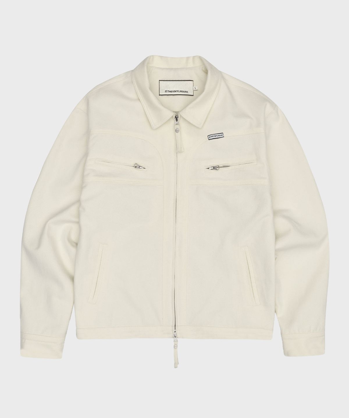 더바이닐하우스(THEVINYLHOUSE) BABBITT BUCKLE WORK JACKET CREAM (VH2ESUJ240A)