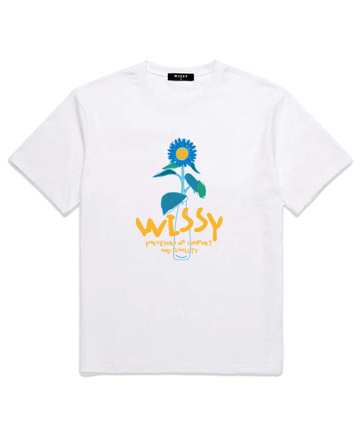 위씨(WISSY) Colorful Vase Logo 반팔티셔츠 (WS013) 화이트