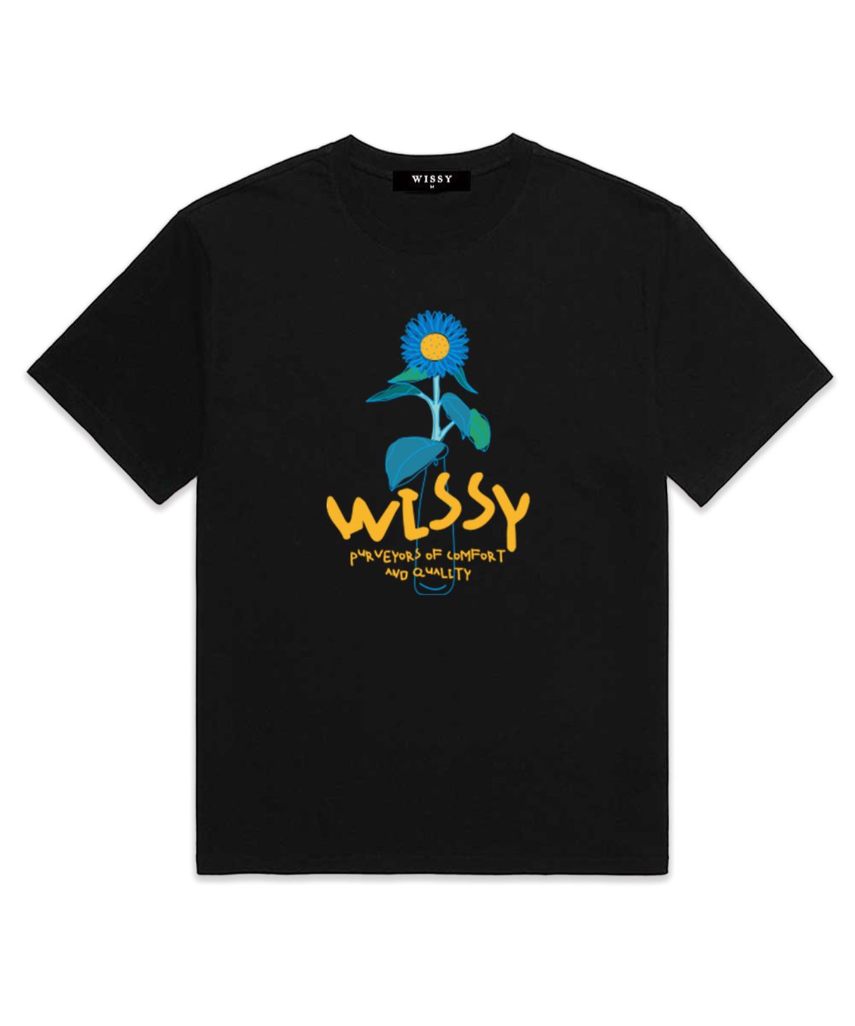 위씨(WISSY) Colorful Vase Logo 반팔티셔츠 (WS013) 블랙