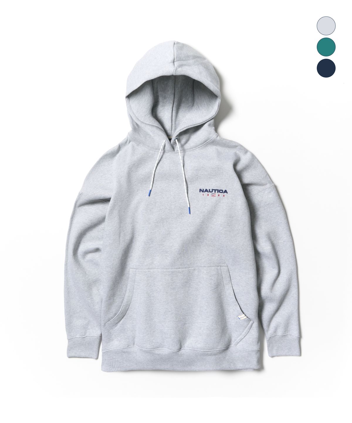 노티카(NAUTICA) 83플래그 스몰로고 후드티(논기모)