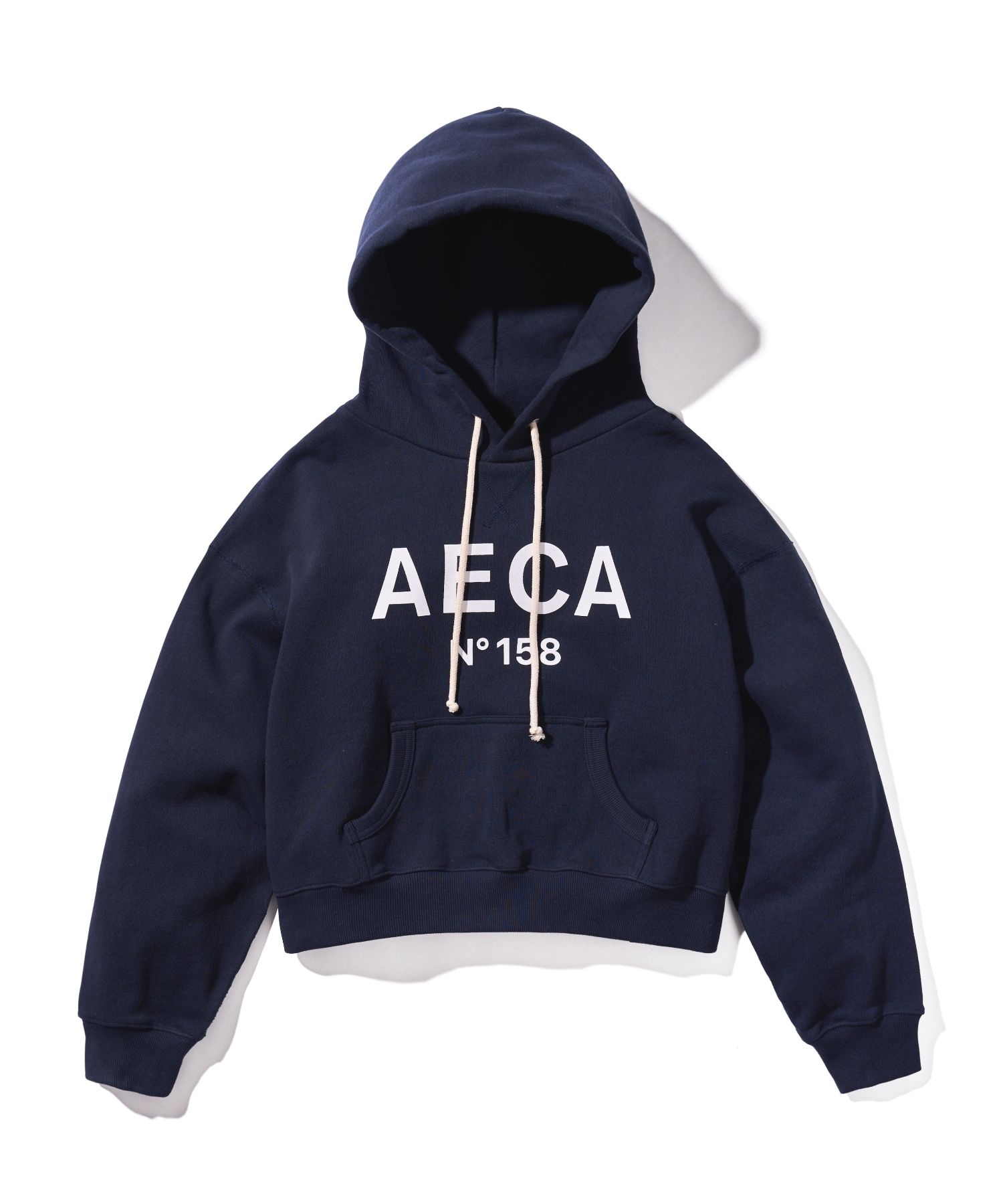パーカー・フーディ AECA WHITE BIG LOGO CROP HOODIELIGHT GREYNAVY AWCMFWBDTSPSO0 MUSINSA | AECA WHITE BIG LOGO CROP HOODIE-NAVY/WHITE