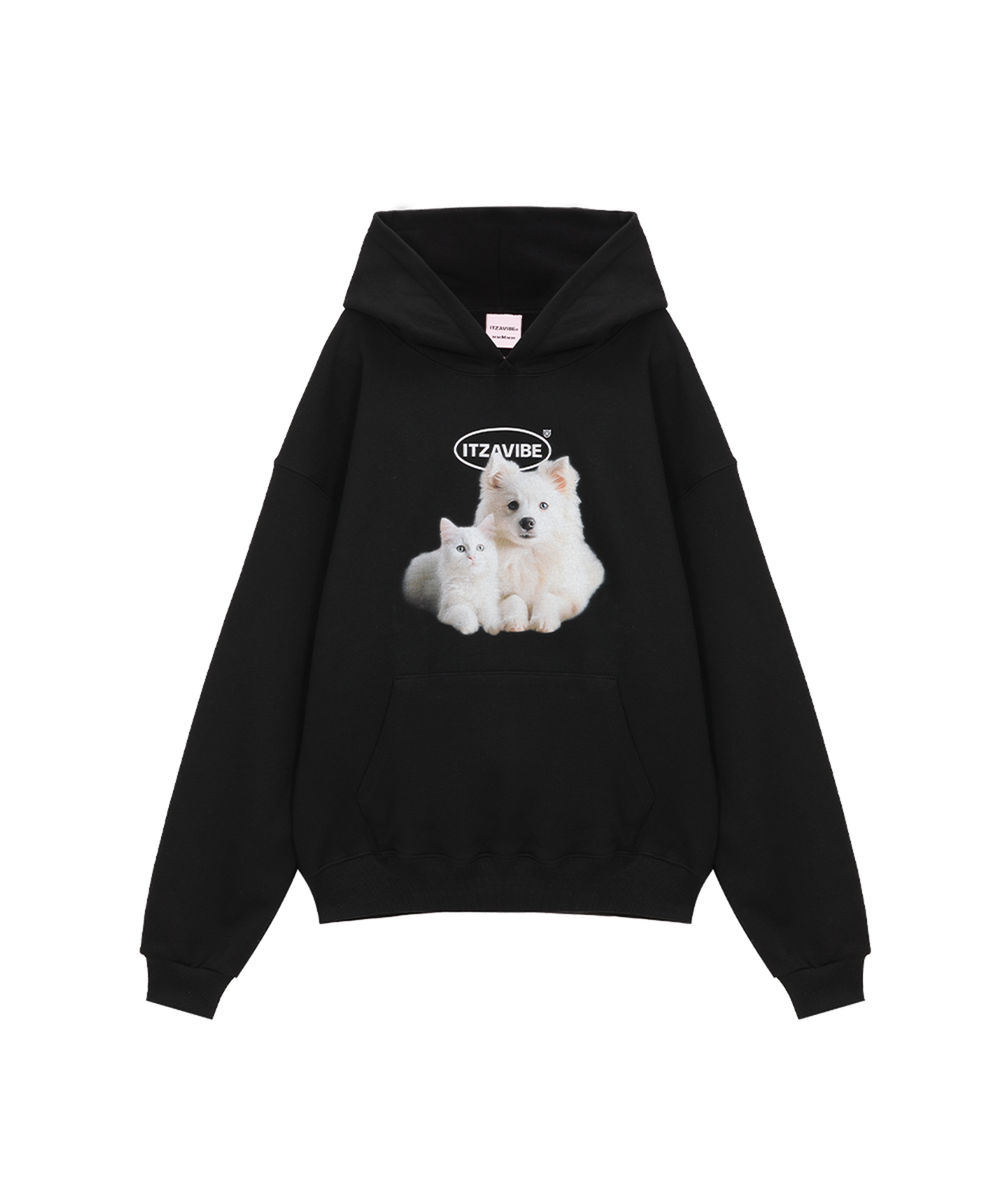 잇자바이브(ITZAVIBE) CAT&DOG FRIENDS HOODIE - 사이즈 & 후기 | 무신사