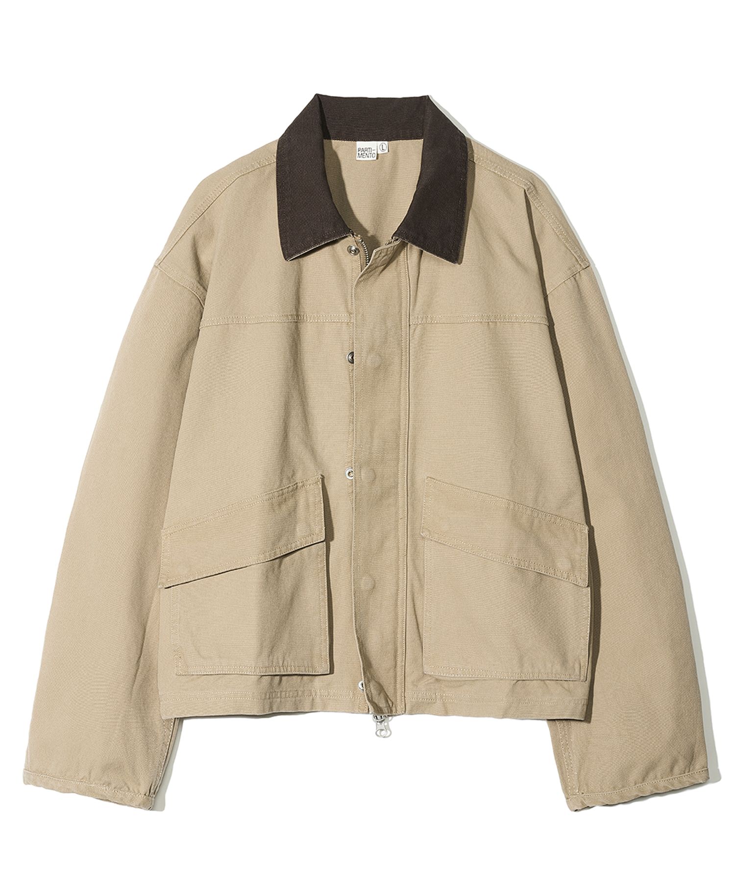 アウターその他 PARTIMENTO VTG washed wide work jacket beige DP-2421 BE MUSINSA | PARTIMENTO VTG washed wide work jacket beige