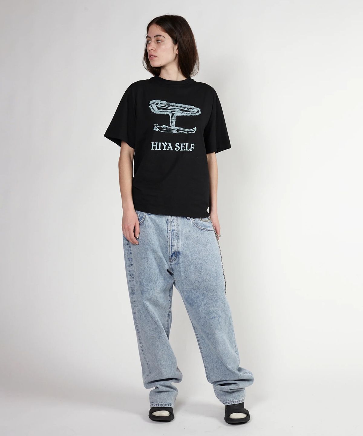 에리즈 얼라이즈(ARIES) (U) 애시드 워시 배튼 진 블루 ACID WASH BATTEN JEAN BLUE