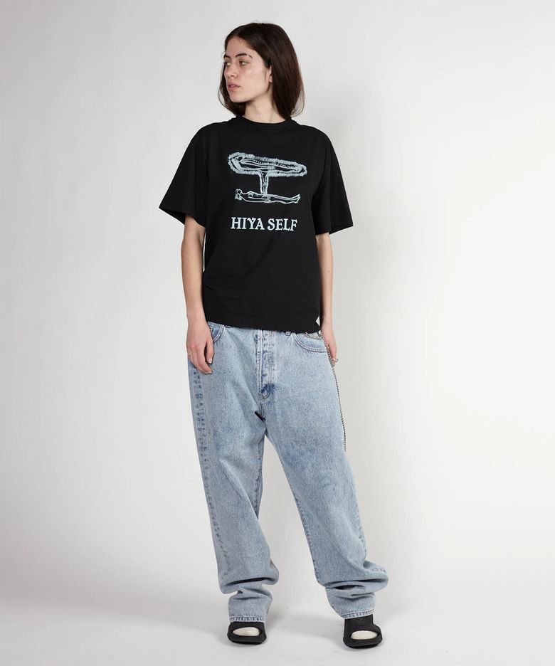(U) 애시드 워시 배튼 진 블루 ACID WASH BATTEN JEAN BLUE