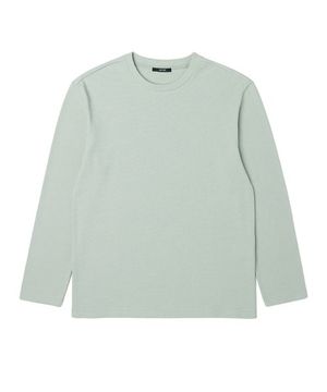 남성 와플 조직 긴팔 라운드 티셔츠 (MINT) (HA2LT01-61)