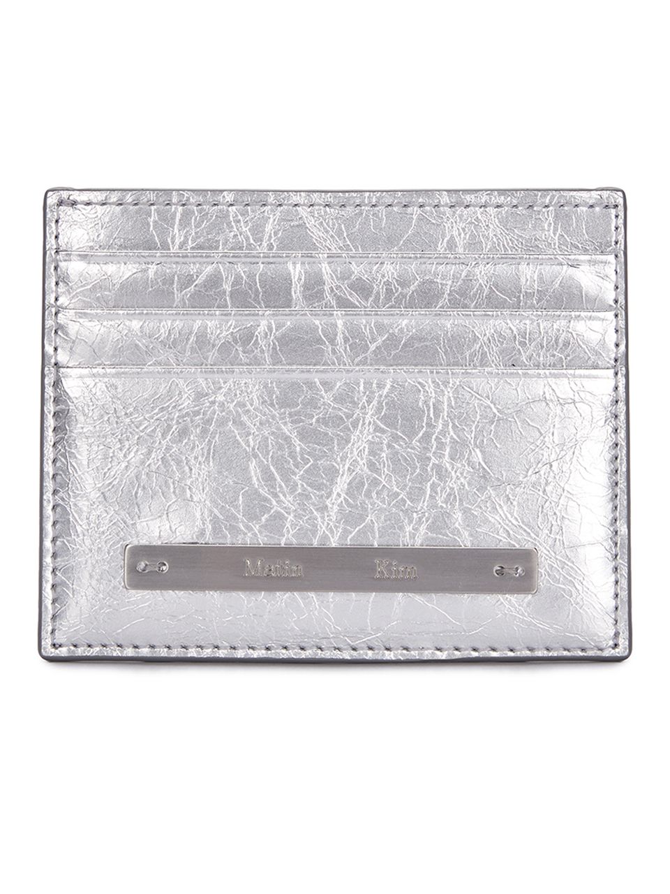 MUSINSA | MATIN KIM SLIM METAL CARD HOLDER IN SILVER