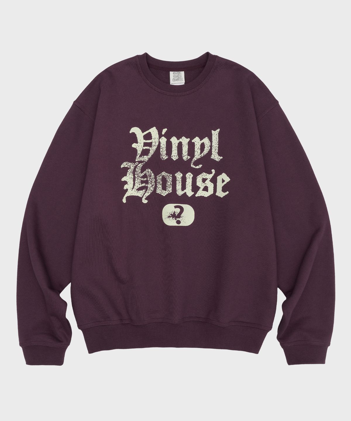 더바이닐하우스(THEVINYLHOUSE) QUESTION MARK SWEATSHIRT PURPLE (VH2ESUM440A)